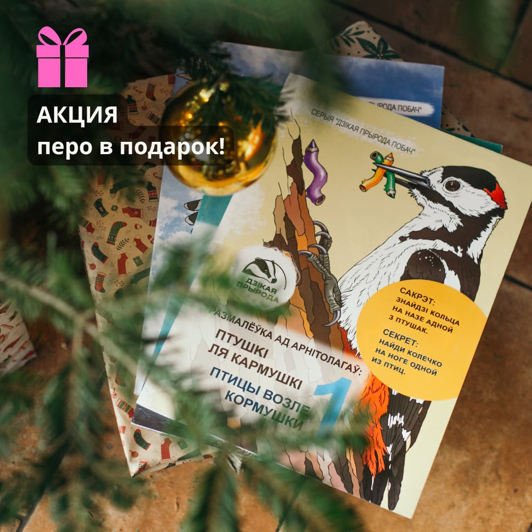 АКЦИЯ! Комплект из трех раскрасок от орнитологов + ПЕРО в подарок